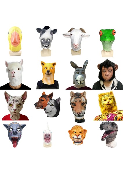 Kaplumbağa-Ninja Kaplumbağa Cadılar Bayramı 3D Maskeleri Lateks Hayvan Kurbağa Kurt Maymun Parti Maskesi Festivali Çocuk Cadılar Bayramı Karnaval Hediye At Kafa Maskesi (Yurt Dışından)