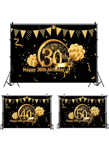 Masa Örtüsü Doğum Günü Afiş Arka Plan 18 30 40 50 70 80 90 Doğum Günü Partisi Dekoru Yetişkin Mutlu Doğum Günü Partisi Malzemeleri 30 Yıl Yıldönümü (Yurt Dışından) modelleri