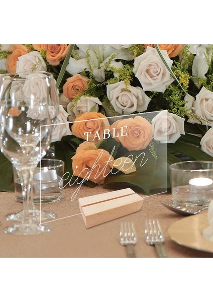 Stil 8 Düğün Masa Ahşap Taban Yer Kartı Ekran Standı Dikdörtgen Altıgen Otel Restoran Için Temizle Burcu Numarası Masa Burcu Tutucu (Yurt Dışından) modelleri