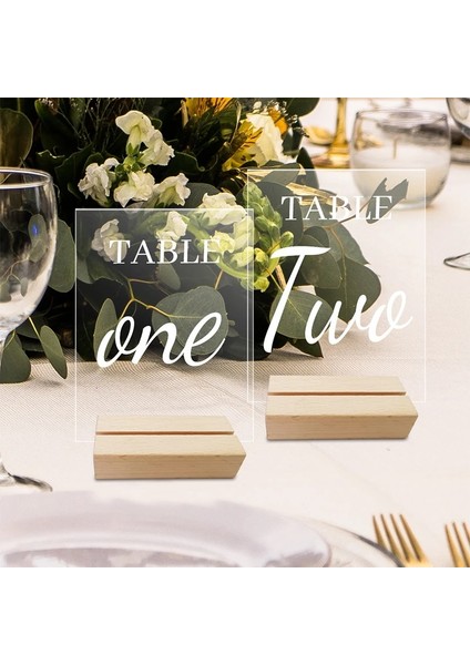 Stil 8 Düğün Masa Ahşap Taban Yer Kartı Ekran Standı Dikdörtgen Altıgen Otel Restoran Için Temizle Burcu Numarası Masa Burcu Tutucu (Yurt Dışından) indirimleri