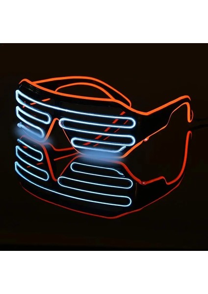 B Standart Stil 2 Renkli El Flaş Gözlük Dj Parlak Gözlük Tel LED Işık Glow Rave Kostüm Partisi Panjur Gözlük Atmosfer Sahne (Yurt Dışından) indirimleri