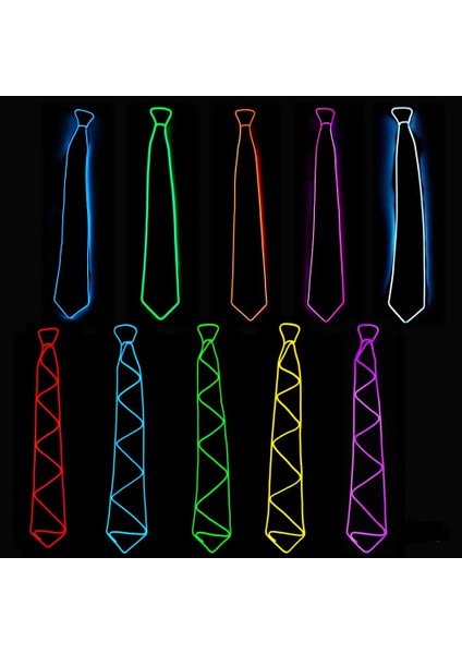 Beyaz Papyon Caz Dansçısı Tel Parlayan Çizgi Beyefendi Kap Şekeri Çekici Çılgın LED Şerit Neon Silindir Şapka Kravat Olay Düğün Parti Malzemeleri (Yurt Dışından) indirimleri