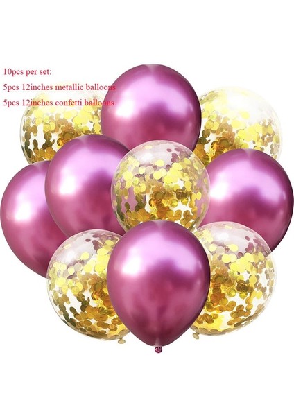 Pembe Metalik Altın S Yay Bebek Kız Pembe Balon Seti 32 Inç Pembe Nokta Numaralandırma Balon Arabası Helyum Topu 1. Doğum Günü Partisi Süslemeleri Bebek Duş (Yurt Dışından)