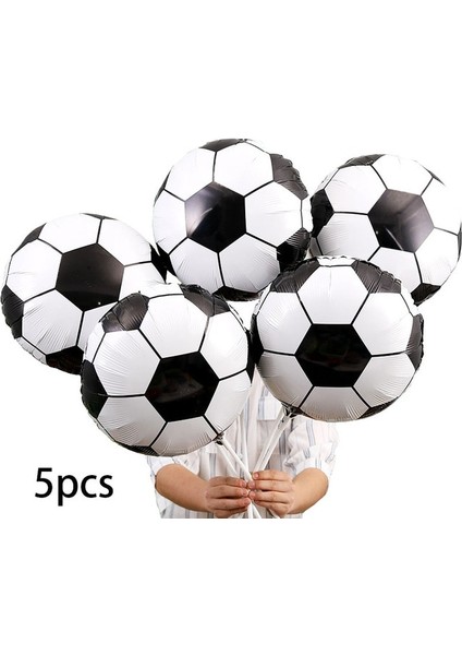 5 Adet 18 Inç 1 Takım Yeşil Futbol Futbol Lateks Balonlar Futbol Tema Parti Helyum Hava Balonu Erkek Doğum Günü Oyunları Olay Parti Malzemeleri (Yurt Dışından)