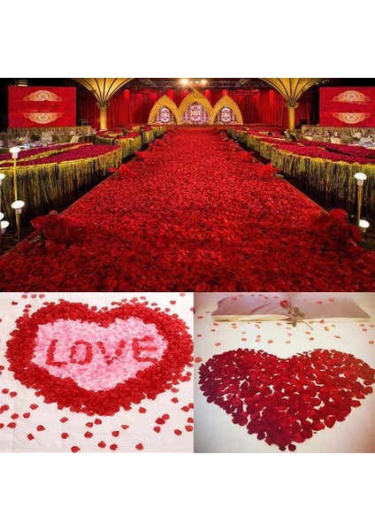 Gül Kırmızı 1000 Adet 1000/3000 Ps 5*5 cm Gül Yaprağı Düğün Parti Dekorasyonu Için Romantik Yapay Gül Çiçek Düğün Geçit Halı Dekorasyonu Için (Yurt Dışından) fiyatları