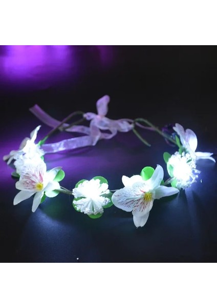 43 10 Adet Yetişkin Çocuklar LED Glow Parti Kedi Tavşan Taç Çiçek Kafa Bandı Light Up Çelenk Hairband Doğum Günü Hediyesi Düğün Cadılar Bayramı Şekeri (Yurt Dışından)
