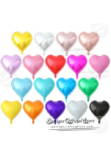 Mix Saf Kalp 10 Adet 18 Inç Çok Gül Altın Kalp Folyo Balonlar Metal Helyum Globos Düğün Parti Süslemeleri Kız Doğum Günü Nişan Hediyeleri (Yurt Dışından) fiyatları