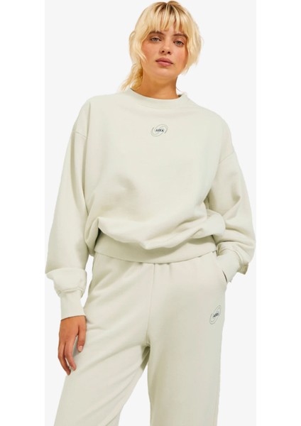 Jjxx Jxjada Kadin Bej Sweatshirt 12244363-BONE White