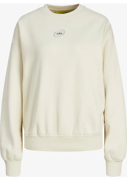 Jjxx Jxjada Kadin Bej Sweatshirt 12244363-BONE White modelleri