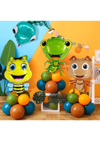 Salyangoz Karikatür Hayvan Alüminyum Folyo Balon Karınca Mantis Böcek Helyum Bebek Duş Doğum Günü Çocuk Günü Partisi Dekorasyon Oyuncaklar Globos (Yurt Dışından) modelleri