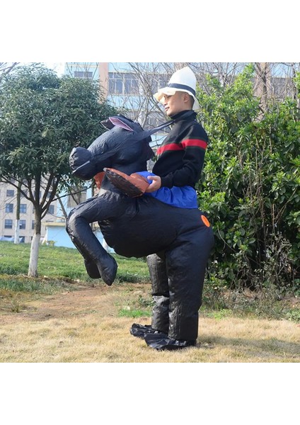 Siyah Kullanışlı Şişme Kostüm 4 Renk At Kostümü Yumuşak Elastik Çok Fonksiyonlu Premium Şişme At Kostümü (Yurt Dışından) modelleri