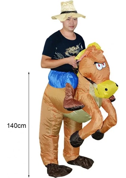 Siyah Kullanışlı Şişme Kostüm 4 Renk At Kostümü Yumuşak Elastik Çok Fonksiyonlu Premium Şişme At Kostümü (Yurt Dışından) fırsatları