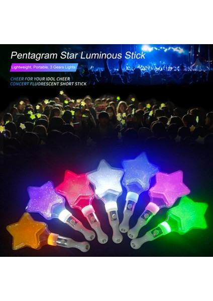 Mavi Tezahürat Sopa Ilginç Üç Dişli Işıklar Çok Amaçlı Eğlence Ekle Neşeli Pentagram Yıldız Aydınlık LED Sopa Konser Malzemeleri Için (Yurt Dışından)