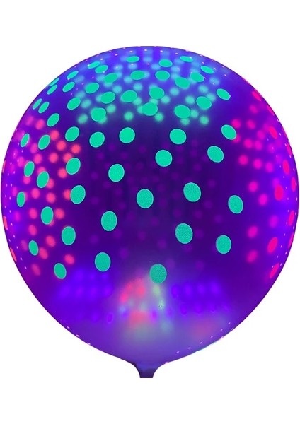 10 Adet Neon Balon D Siyah Işık Neon Parti Yüz ve Vücut Boyası Glow Panit Renk Güzellik Makyaj Vücut Boyası Uv Blacklight Neon Floresan Parti Malzemeleri (Yurt Dışından)