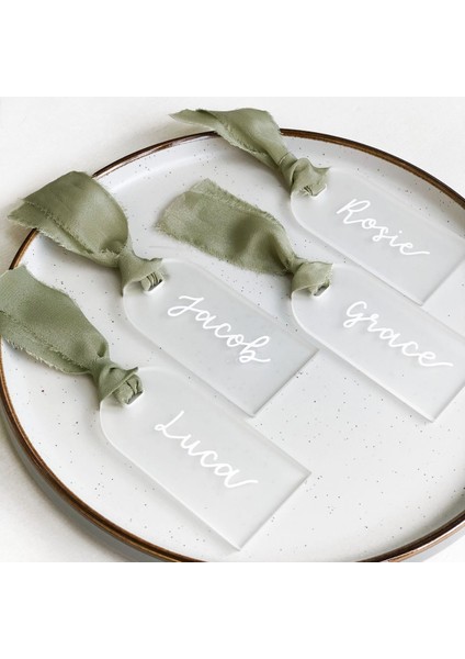 Buzlu Gül 10 Adet 10/20/50 Adet Buzlu Akrilik Düğün Kartı Dekor Akrilik Adı Etiketi Kemer Boş Düğün Dekorasyon Oturma Kartları Dıy Yer Kartı (Yurt Dışından) indirimleri