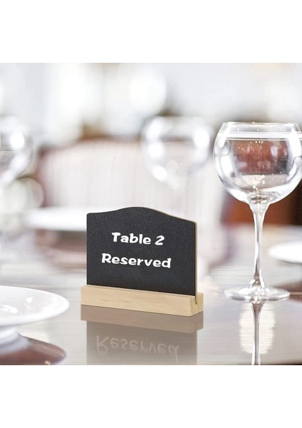 A2 Kara Tahta Işaretleri 10 Paket Mini Tebeşir Tahtası Tabela Yemek Büfesi Partileri Için Standı ile Mesaj Panoları Masa Numaraları (Yurt Dışından) indirimleri
