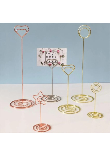 06 Parti Dekor Doğum Günü Partisi Kağıt Menü Klipleri Fotoğraf Klip Standları Ev Aksesuarları Metal Yer Kartı Sahipleri Düğün Yaratıcı (Yurt Dışından) modelleri