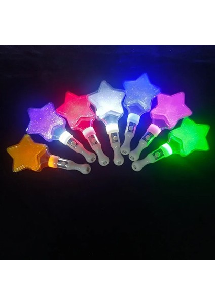 Mor Yıldız 6 Adet 6/12 Adet Aydınlık Pervane Yıldız/kalp Şeklinde Işık Çubuğu LED Flaş Şeftali Kalp Işık Çubuğu Konser Desteği Sahne Glow Parti Tedarikçisi (Yurt Dışından)