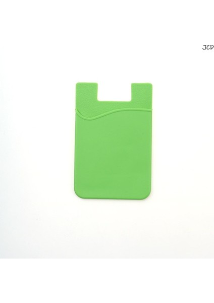 Yeşil 11 Renk Yapışkanlı Etiket Cep Telefonu Arka Kartları Cüzdan Kılıf Kredi Kimlik Kartı Tutucu Cep Telefonu Kart Sahibinin Cep 5.5x8.5 cm (Yurt Dışından)