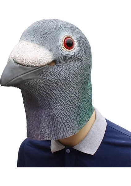 Model Iki 1 Adet Yeni Güvercin Maskesi Lateks Dev Kuş Kafası Cadılar Bayramı Cosplay Kostüm Tiyatro Prop Maskeleri Parti Doğum Günü Dekorasyon (Yurt Dışından)