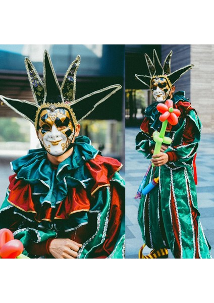Parti Maskesi x Moda Masquerade Venedik Maskesi Mardi Gras Cadılar Bayramı Düğün Duvar Dekoratif Sanat Noel Yarım Yüz Doğum Günü Partisi Malzemeleri (Yurt Dışından)