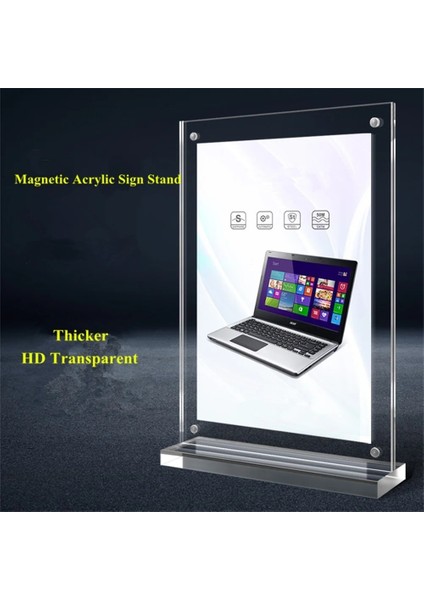 Yatay 100*150MM Çift Taraflı Şeffaf Akrilik Menü Kağıt Tutucu Standı Plastik Masa Burcu Kart Tutucu Masaüstü Mesaj Posteri Ekran Standı (Yurt Dışından) modelleri
