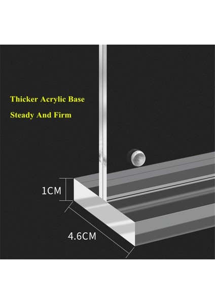 Yatay 100*150MM Çift Taraflı Şeffaf Akrilik Menü Kağıt Tutucu Standı Plastik Masa Burcu Kart Tutucu Masaüstü Mesaj Posteri Ekran Standı (Yurt Dışından) fırsatları