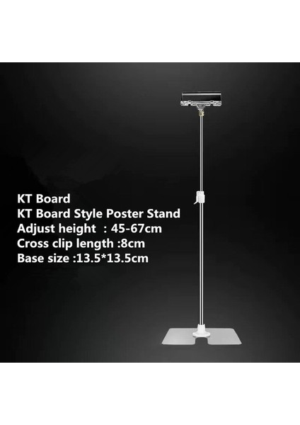 Stil 4 Yüksekliği Ayarlanabilir Poster Standı Paslanmaz Çelik Reklam Standı Sergileme Afişi Standı Tutucu Mağaza Sayaç Ekranı (Yurt Dışından)