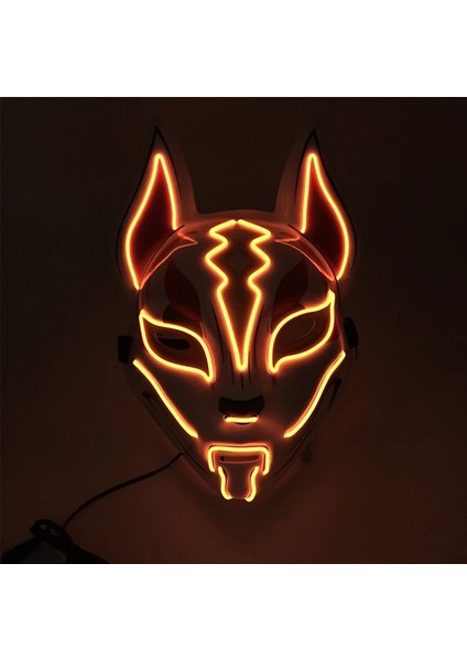 Stil 10 Serin Cadılar Bayramı Light Up Hayvan Maskesi LED Parlayan Cosplay Tilki Maskesi Rave Parti Neon Aydınlık Yüz Maskesi Kostüm Malzemeleri Gerçekleştirin (Yurt Dışından) indirimleri