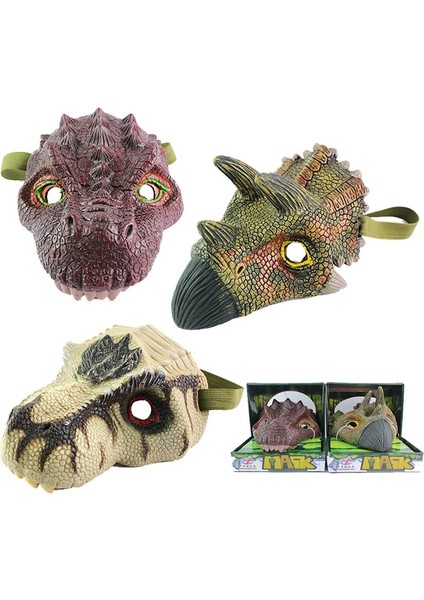 Siyah Dinozor Maskesi Simülasyon Dinozor Modeli Cadılar Bayramı Tricky Roar Tyrannosaurus Rex Maskesi Dinozor Dino Mutlu Doğum Günü Partisi (Yurt Dışından) fiyatları