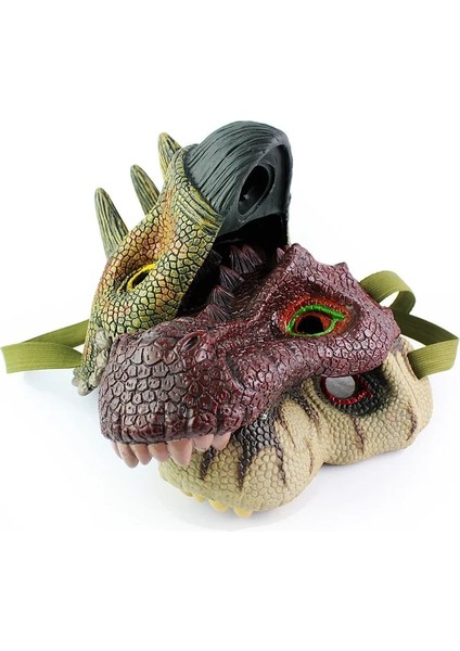 Siyah Dinozor Maskesi Simülasyon Dinozor Modeli Cadılar Bayramı Tricky Roar Tyrannosaurus Rex Maskesi Dinozor Dino Mutlu Doğum Günü Partisi (Yurt Dışından) modelleri