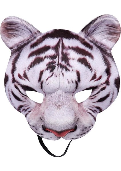 Beyaz Tilki Cadılar Bayramı 3D Kaplan Domuz Tilki Hayvan Maskesi Masquerade Parti Cosplay Kostüm Aksesuarları Sahne Unisex Hayvanlar Yarım Yüz Maskeleri (Yurt Dışından) modelleri
