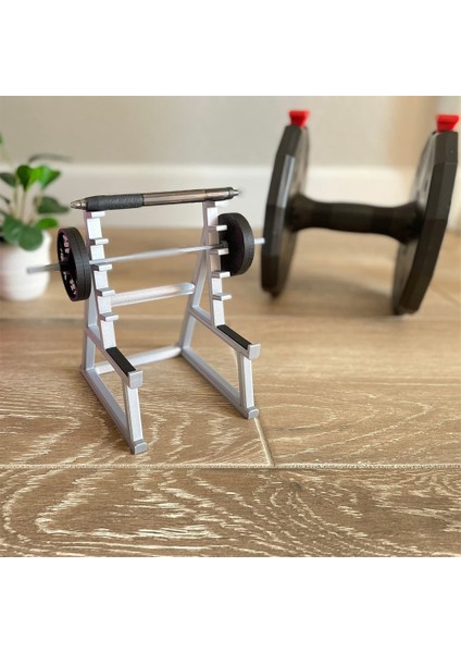 Kalem Tutucu Squat Raf Kalem Tutucu Yaratıcı Mini Squat Raf Süsler Masa Düzenleyici Halterler ve Ağırlıklar Spor Meraklıları Için Eğlenceli Hediye (Yurt Dışından) indirimleri