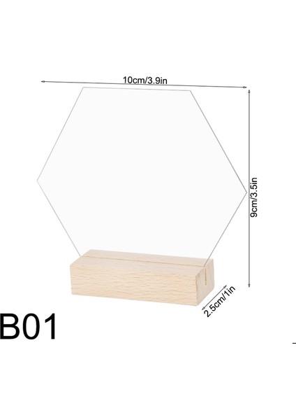 B01 Akrilik Masa Yer Kartı Ahşap Tabanlı Düğün Temizle Masa Burcu Numarası Ziyafet Faaliyetleri Için Yer Kartı Ekran Standı (Yurt Dışından)