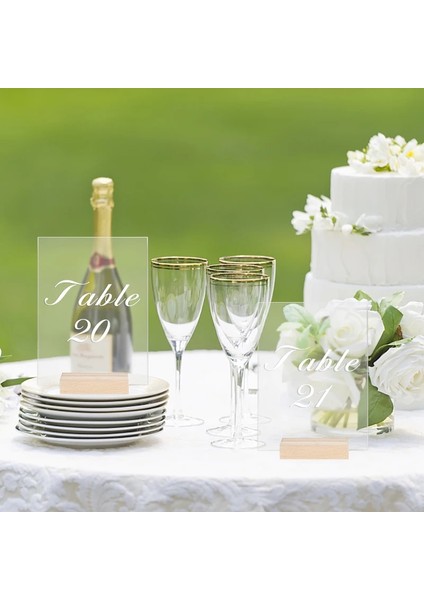 B01 Akrilik Masa Yer Kartı Ahşap Tabanlı Düğün Temizle Masa Burcu Numarası Ziyafet Faaliyetleri Için Yer Kartı Ekran Standı (Yurt Dışından) fiyatları