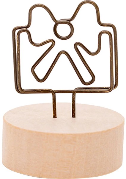 H Çoklu Stiller Ahşap Tel Şekli Fotoğraf Klip Masa Numarası Standı Masaüstü Dekorasyon Metal Yer Kartı Sahipleri Parti Malzemeleri (Yurt Dışından) fiyatları