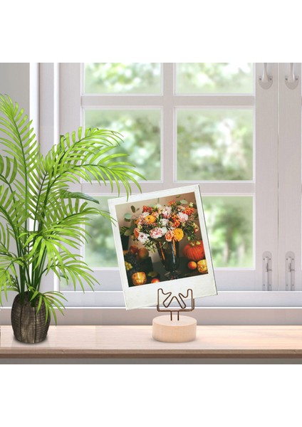 H Çoklu Stiller Ahşap Tel Şekli Fotoğraf Klip Masa Numarası Standı Masaüstü Dekorasyon Metal Yer Kartı Sahipleri Parti Malzemeleri (Yurt Dışından) indirimleri