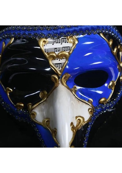 Siyah Venedik Maskesi Küçük Uzun Burun Cadılar Bayramı Masquerade Maskesi Boyalı Antik Venedik Maskesi Hortum Wang Yetişkin Erkek Modelleri (Yurt Dışından) modelleri