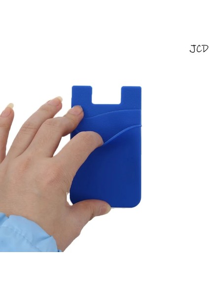 Gül Kırmızı Jcd Yapışkanlı Etiket Telefon Cebi Cep Telefonu Kart Üzerinde Çubuk Cüzdan Cüzdan Esnek Likra Kredi Kartları Kimlik Kartı Tutucu Kese Kol Çift (Yurt Dışından) fırsatları