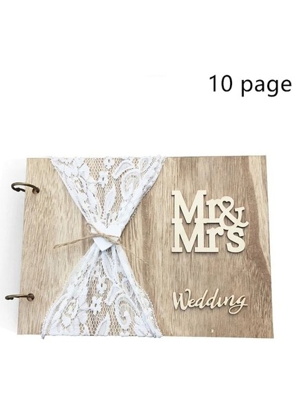 10 Sayfa 28X20CM 10/20 Sayfa Düğün Ahşap Ziyaretçi Defteri Mektup Mr.ve Bayan Romantik Evlilik Ziyaretçi Defteri Düğün Malzemeleri Dekor Scrapbooking Kitabı (Yurt Dışından)