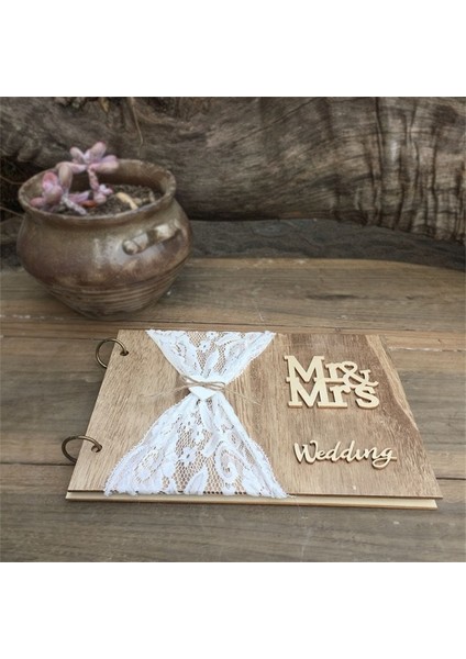 10 Sayfa 28X20CM 10/20 Sayfa Düğün Ahşap Ziyaretçi Defteri Mektup Mr.ve Bayan Romantik Evlilik Ziyaretçi Defteri Düğün Malzemeleri Dekor Scrapbooking Kitabı (Yurt Dışından) fırsatları