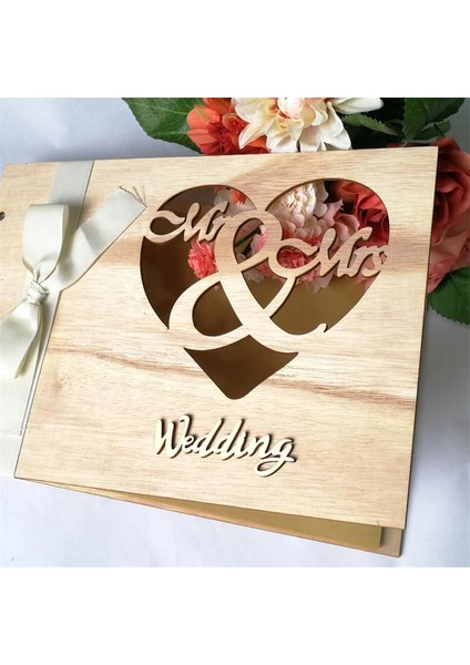 10 Sayfa 28X20CM 10/20 Sayfa Düğün Ahşap Ziyaretçi Defteri Mektup Mr.ve Bayan Romantik Evlilik Ziyaretçi Defteri Düğün Malzemeleri Dekor Scrapbooking Kitabı (Yurt Dışından) indirimleri