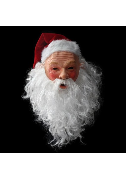01 Noel Baba Tam Lateks Maske Peruk Sakal Noel Tatili Yumuşak Noel Baba Maskesi Komik Maske Süper Yumuşak Noel Baba Cadılar Bayramı Maskesi (Yurt Dışından) fiyatları