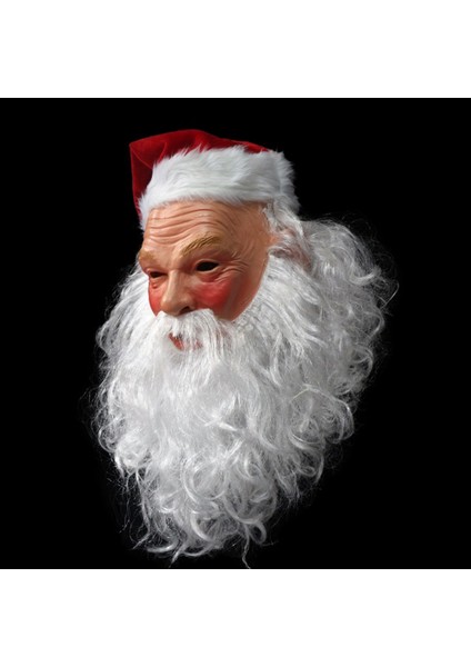 01 Noel Baba Tam Lateks Maske Peruk Sakal Noel Tatili Yumuşak Noel Baba Maskesi Komik Maske Süper Yumuşak Noel Baba Cadılar Bayramı Maskesi (Yurt Dışından) modelleri