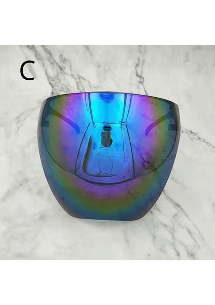 C Komik Büyük Boy Tam Yüz Polarize Büyük Ayna Güneş Gözlüğü Büyük Büyük Yüz Kalkan Maskesi (Yurt Dışından)