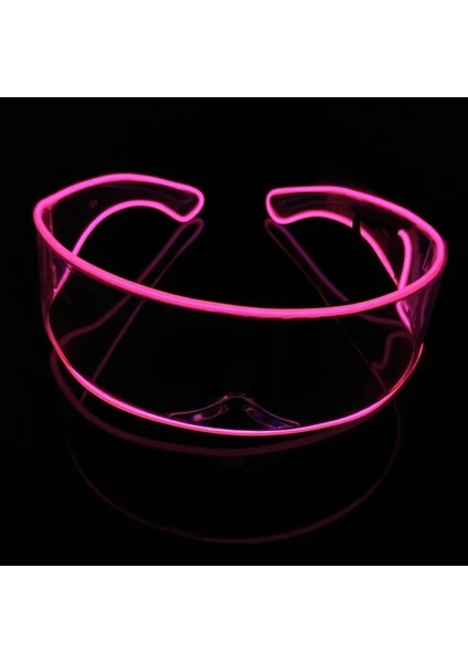 01 Pembe Serin El Tel Gözlük Aydınlık Vogue Gözlük Kablosuz Parti Gözlükleri Ktv Bar Gece Kulübü Parti Işığı Gösterisi 10 Renk-Isteğe Bağlı (Yurt Dışından)