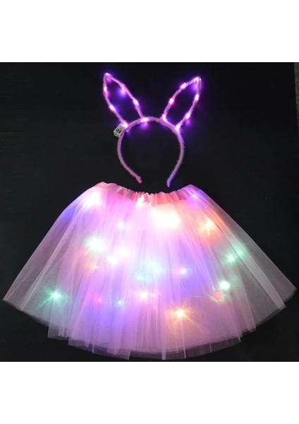 19 Genç Veya Yetişkin Için Kız Kadın LED Etek Peri Işık Tutu Glow Kedi Tavşan Kulak Taç Bandı Parti Hediye Doğum Günü Kostüm Düğün Cadılar Bayramı Noel (Yurt Dışından) indirimleri