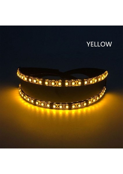 Sarı Işık Yaratıcı Moda LED Gözlük Aydınlık Gözlük Parti Glow Light Up Gözlük Bar Dans Festivali Aydınlatma Sahne (Yurt Dışından)