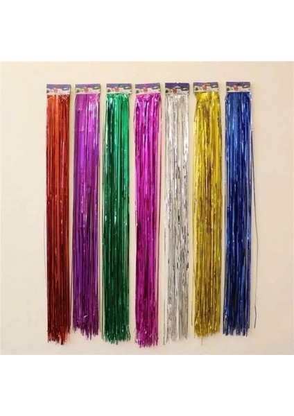 Yeşil 10 Adet 10 cm * 1 M Gül Altın Gümüş Parıltılı Perde Aksesuarları Balon Dekorasyon Tinsel Perde Doğum Günü Partisi Düğün Dekor Kaynağı (Yurt Dışından)
