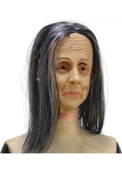 Stil 4 Korkunç Cadı Şapka Şapka ve Saç Tam Yüz Lateks Şapkalar Karnaval Cosplay Parti Kostüm Sahne Için (Yurt Dışından) indirimleri